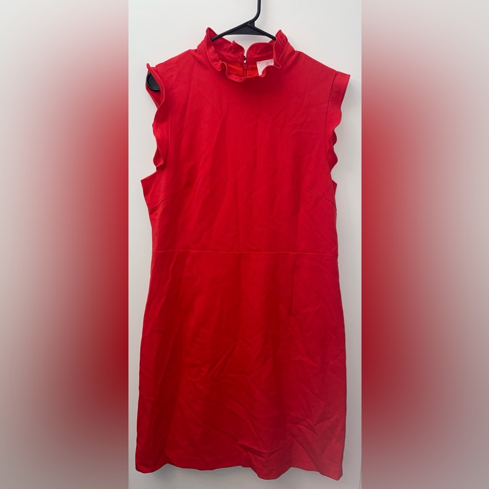 JB by Julie Brown Ruffled Red Sleeveless Christmas Dress